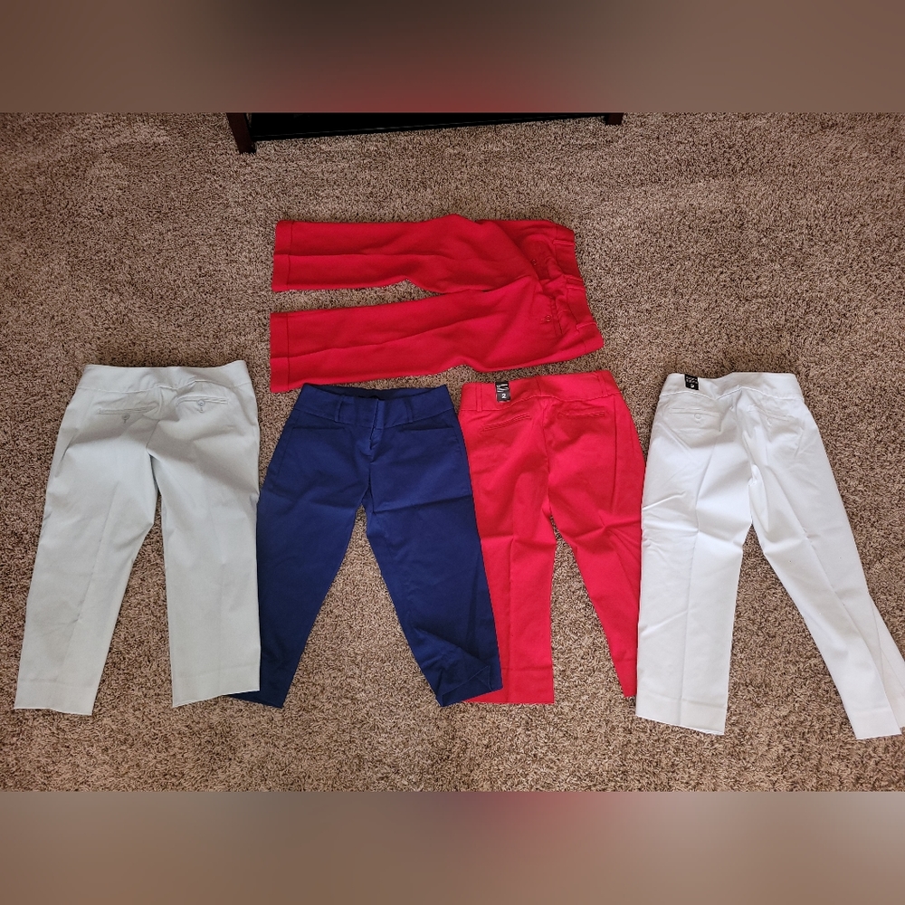 The Limited Capris size 2. 5 pairs.